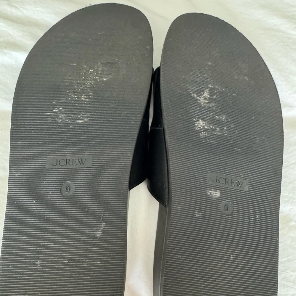 J Crew size 9 leather slide sandals - Picture 5 of 5